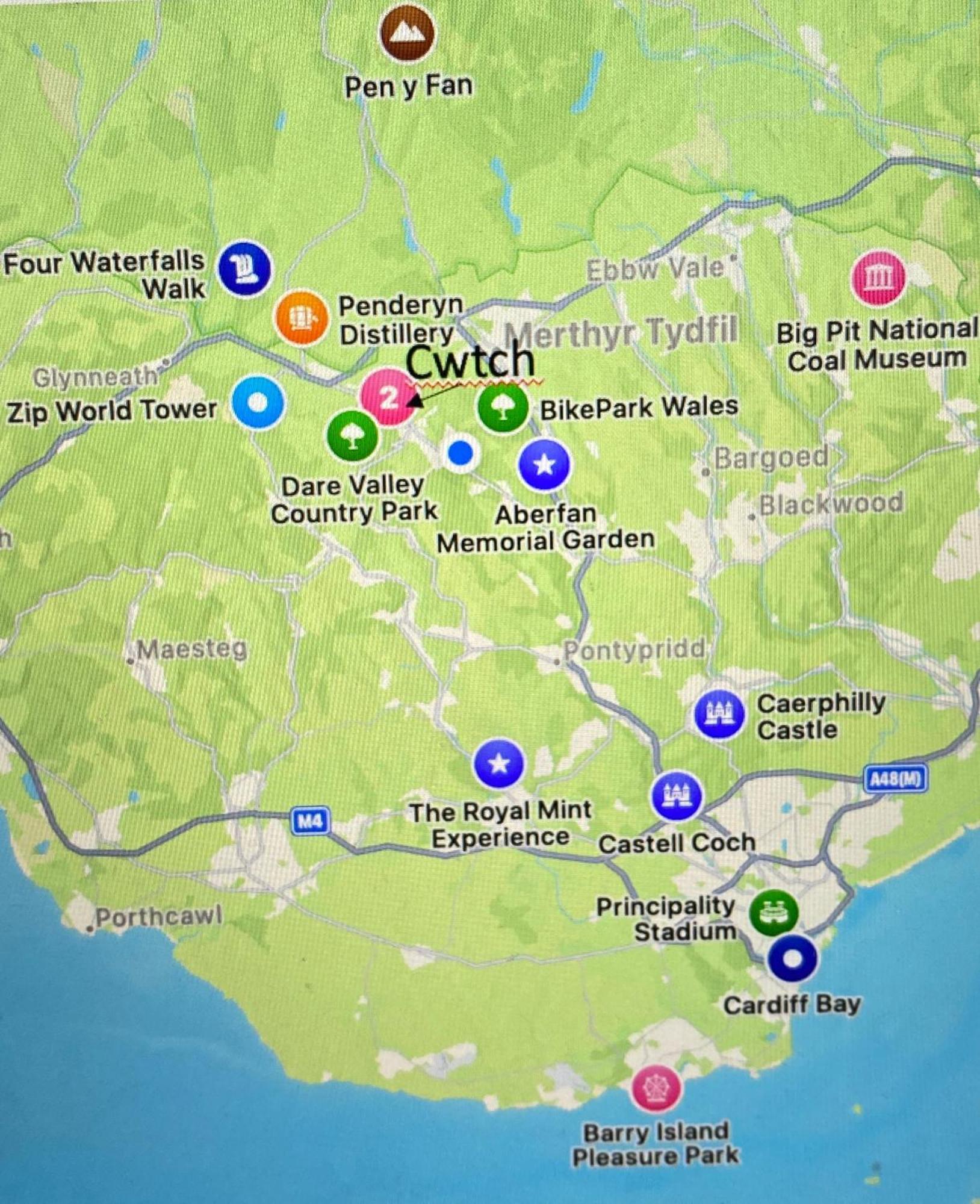 The Cwtch, Log Fire, Sleeps 6, Nr Zip World, Brecon And Bike Park Wales Villa Aberdare Eksteriør bilde